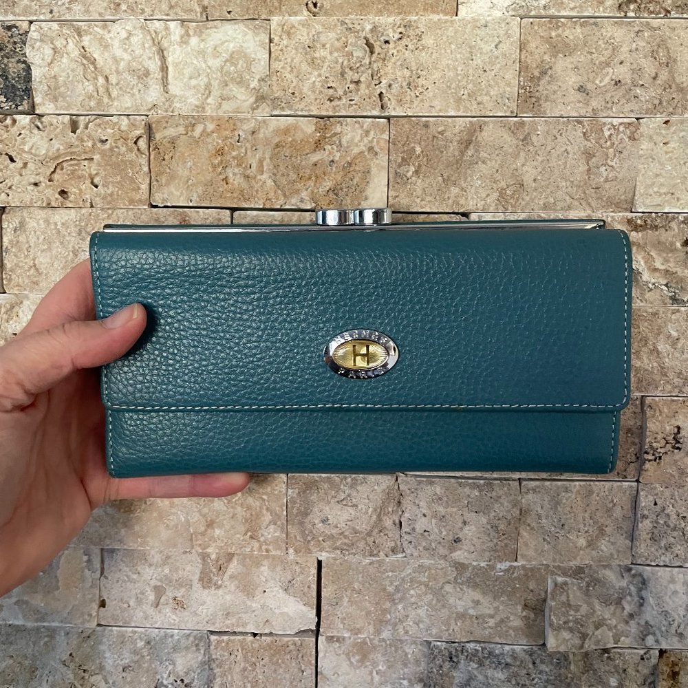 Blue Leather Wallet